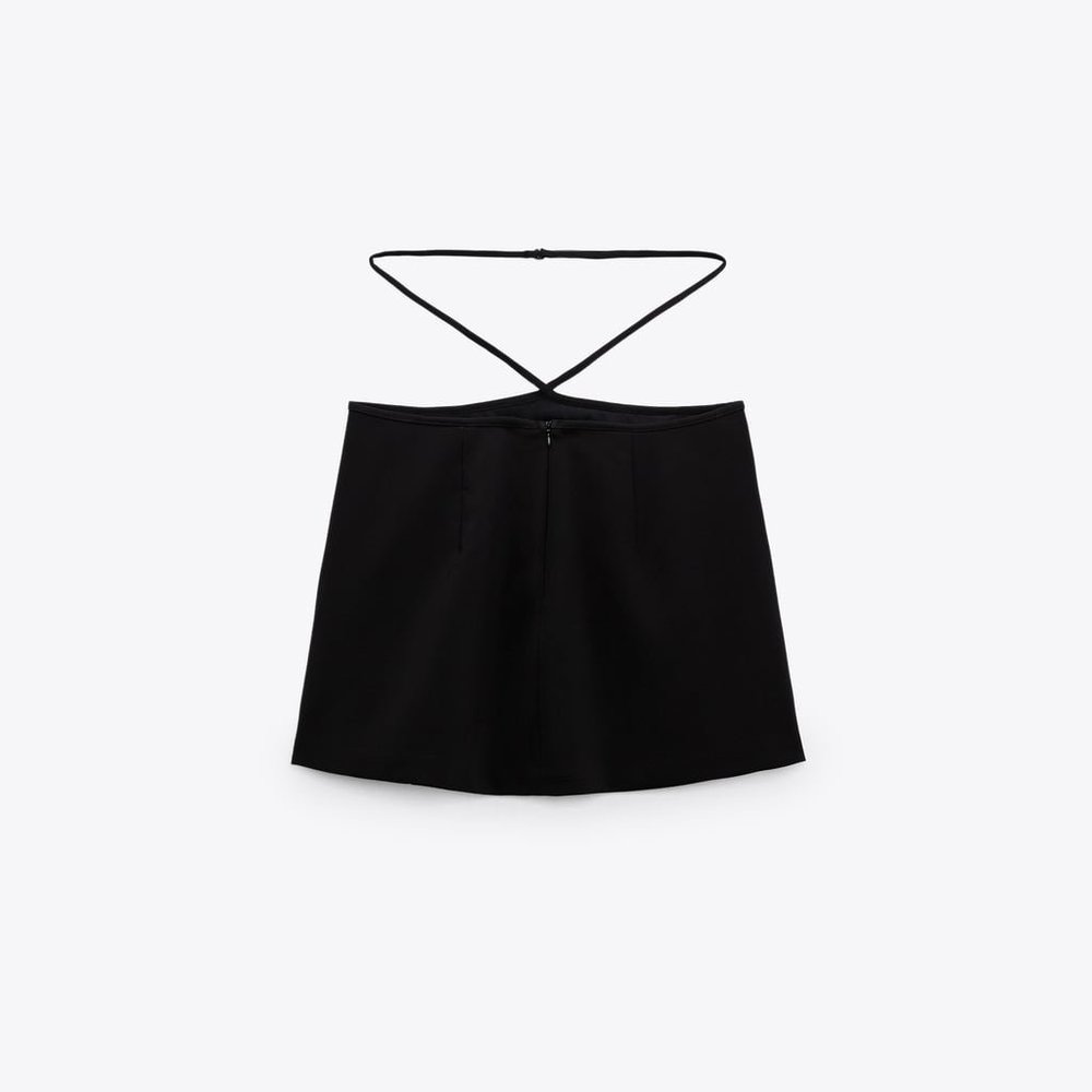 NWT ZARA MINI SKIRT BLACK - Picture 2 of 7